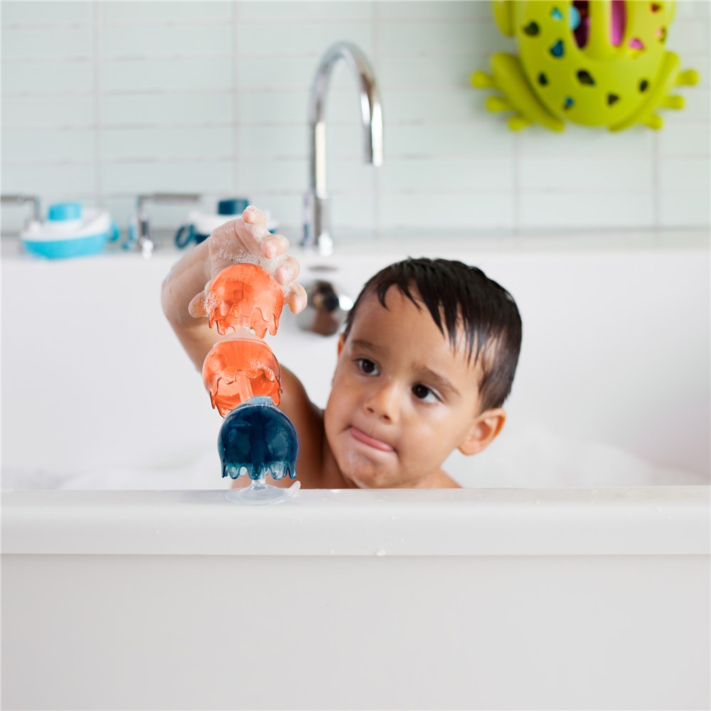 Jellies Suction Cup Bath Toys - navy/coral