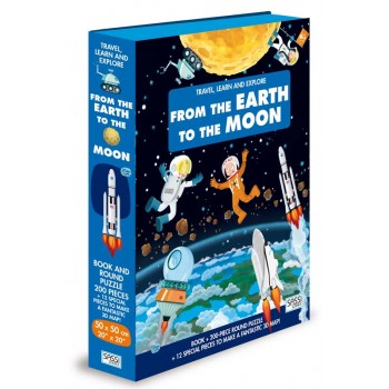 Travel, Learn & Explore Moon Book & Puzzle
