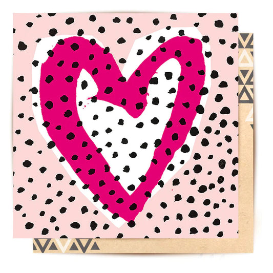 Mini Card Pink Heart