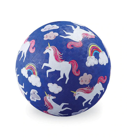 5 inch Playground Ball - Unicorns (Purple)