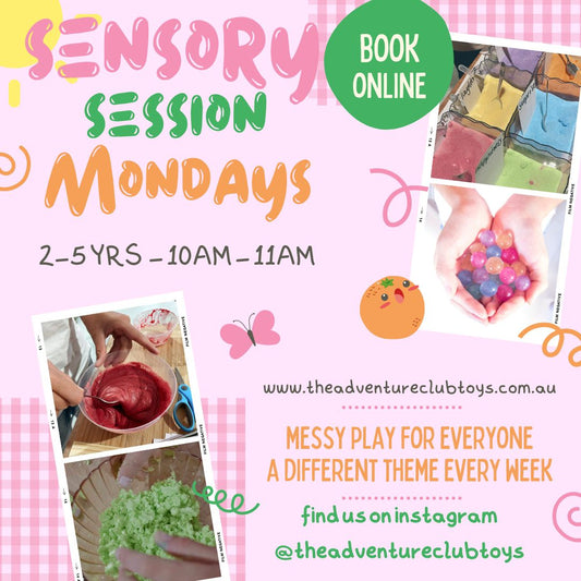 2-5 yrs Sensory Session - Monday - 10-11am