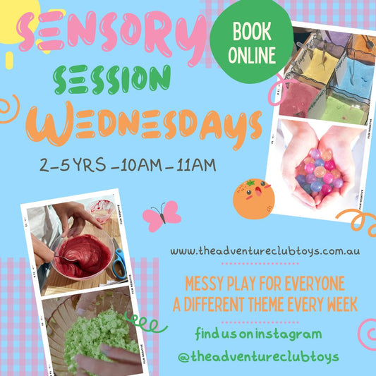 2-5 yrs Sensory Session - Wednesday - 10-11am