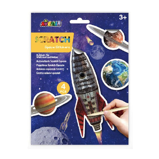 Scratch Stickers- Space