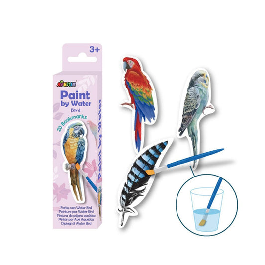 Paint By Water Bookmarks - Bird