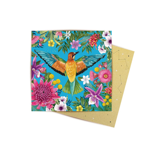 Mini Card-Tropicana Australiana Blue Bird