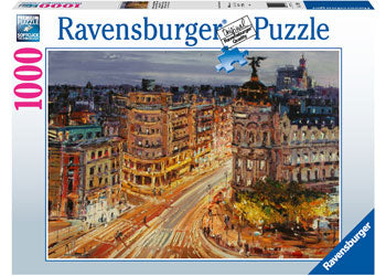 Gran Via Madrid 1000pc Ravensburger Puzzle