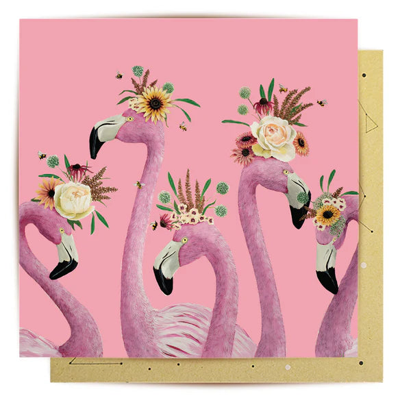 Greeting Card - Flamingo Ladies