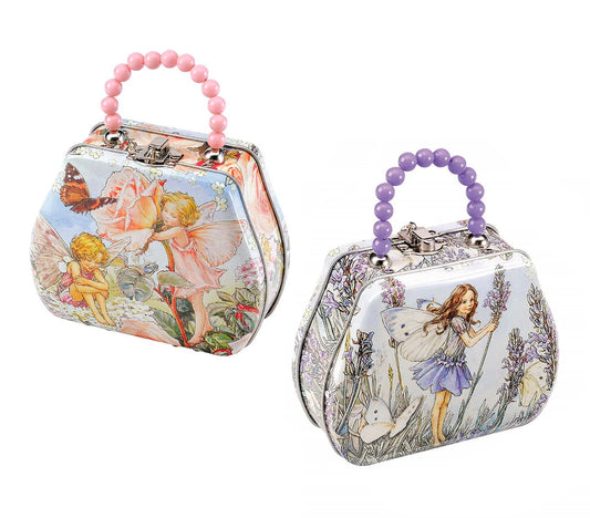 Flower Fairies Beaded Handle Tin Bag