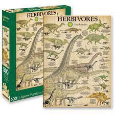 Smithsonian Herbivore Dinosaurs 500pc Puzzle