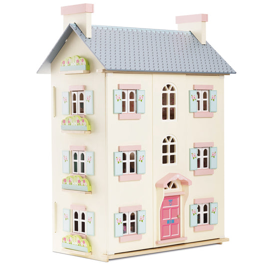 Front & left Side of Daisylane cherry tree hall doll house 