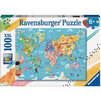 Ravensburger Map Of The World 100pc