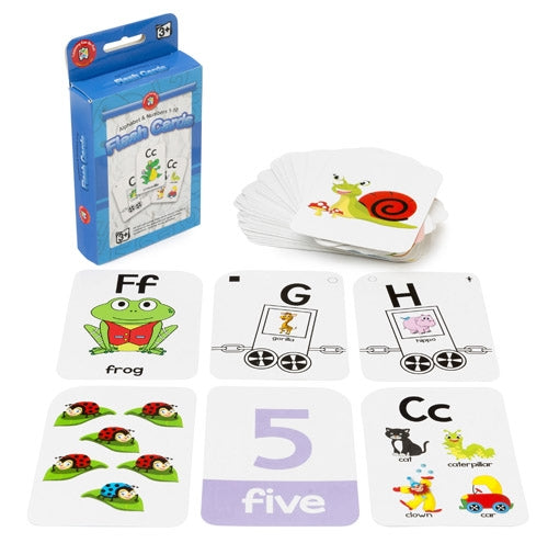 Alphabet and Numbers 1-10 Flash Cards