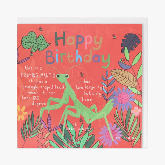 Happy Birthday Mantis Card