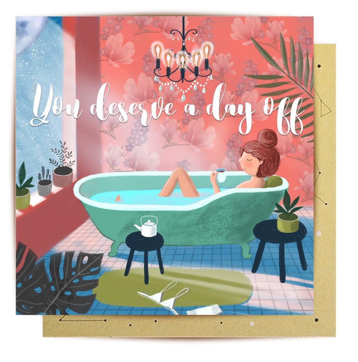 Greeting Card - Deserve A Day Off Mum