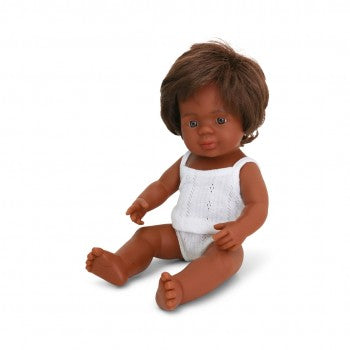 Miniland Australian Aboriginal & Torres Strait Islander Baby Boy 38cm Doll Boxed