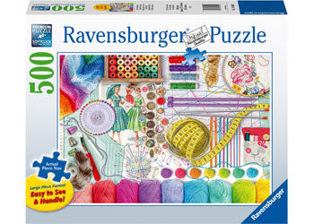 Ravensburger - Needlework Station 500pc Large Piece Puzzle