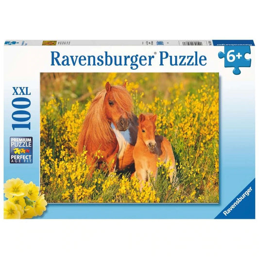 Ravensburger- Shetland Ponies 100pc Puzzle