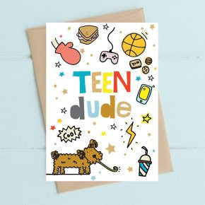 Teen Dude Card