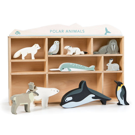 Polar Animal Display Shelf Set