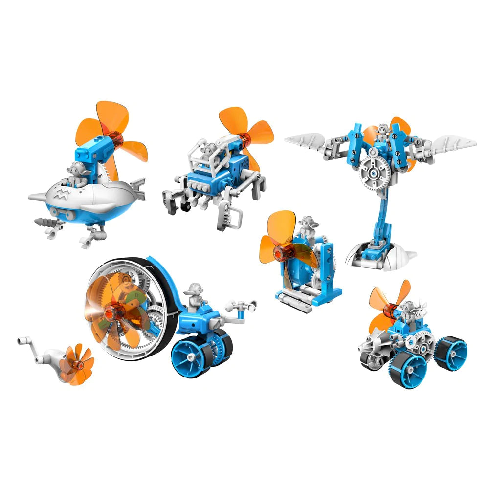 Wheely Windpower 6 in 1 Windpowered Robot