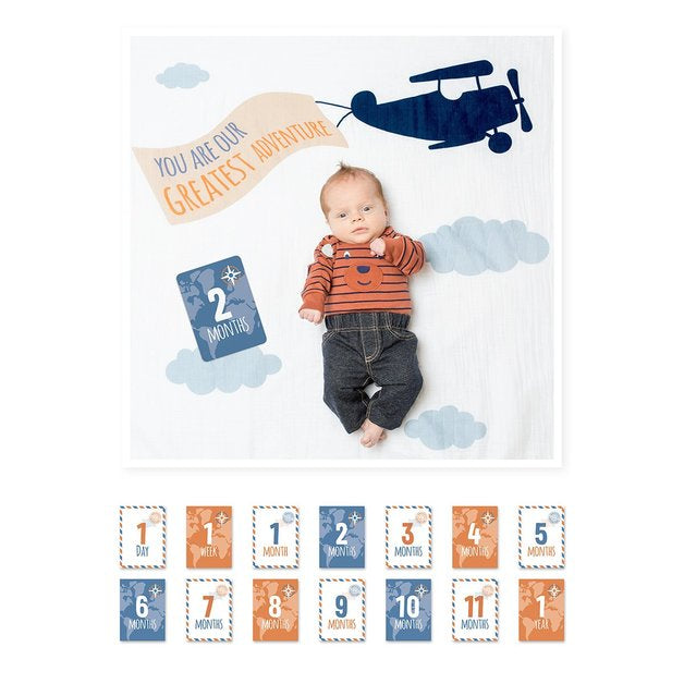 Baby’s First Year - Blanket & Card Set - Greatest Adventure