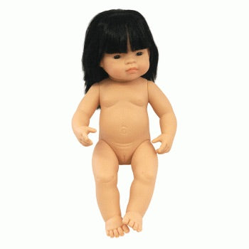 Miniland Asian Baby Girl 38cm Doll