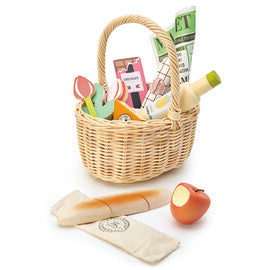 Wicker Shopping Basket Set