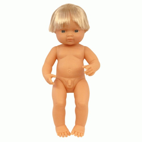 Miniland Caucasian Baby Boy 38cm Doll