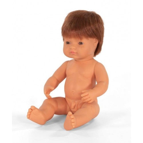 Miniland Caucasian with Red Hair Baby Boy 38cm Doll