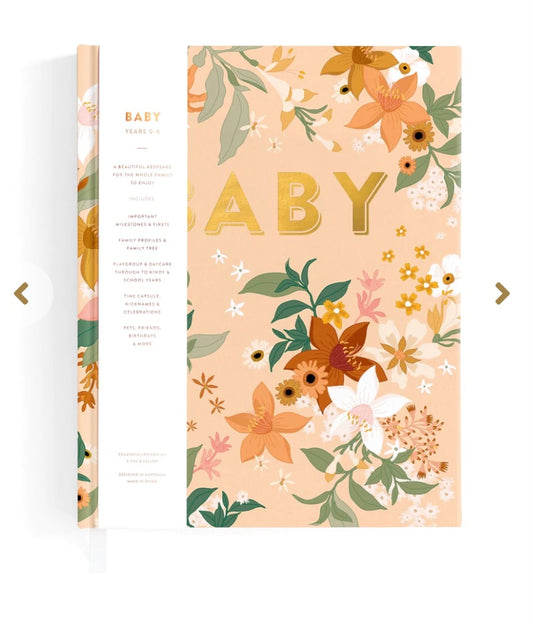 Baby Book Floral