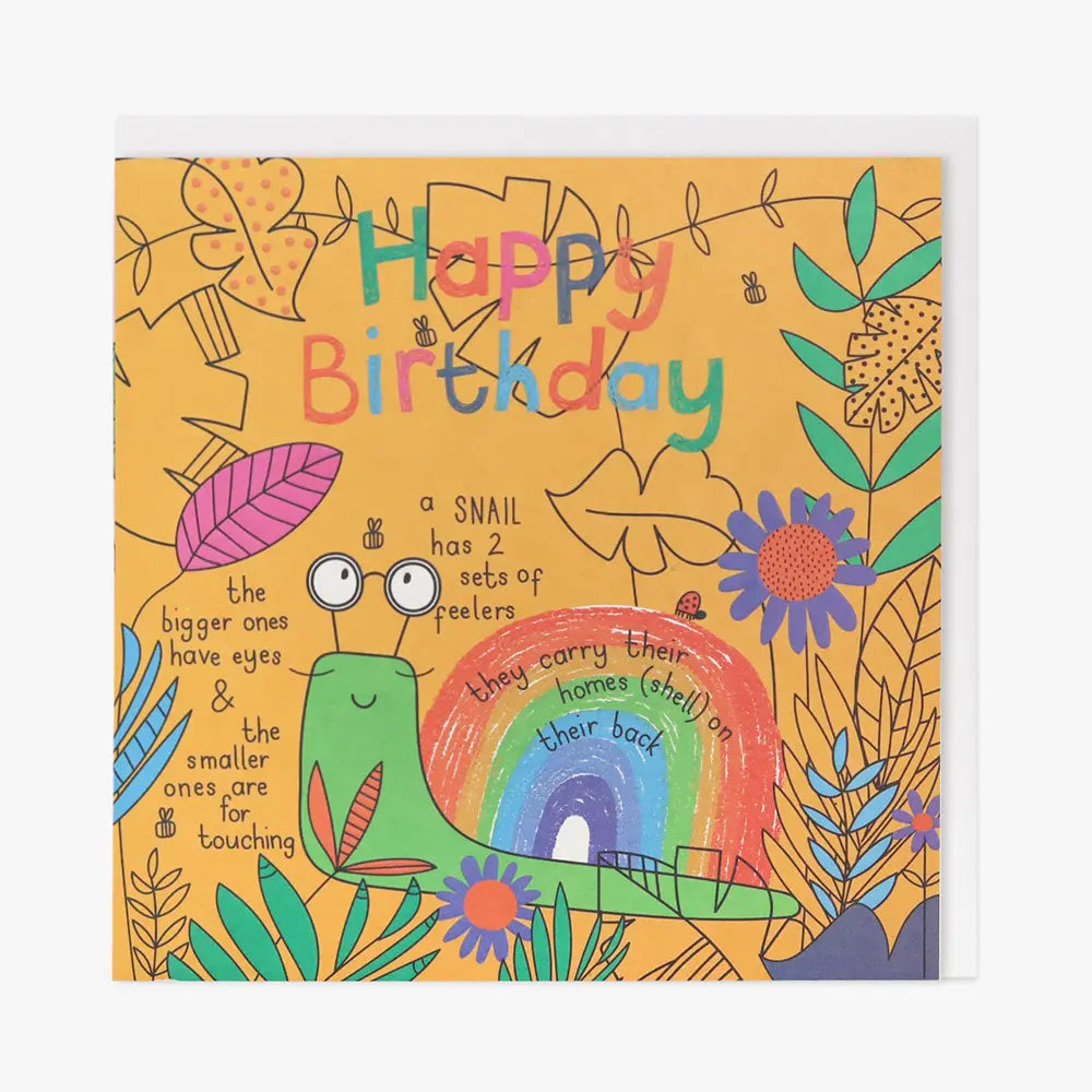 Happy Birthday Snail Card