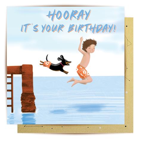 Greeting Card - Birthday Jetty