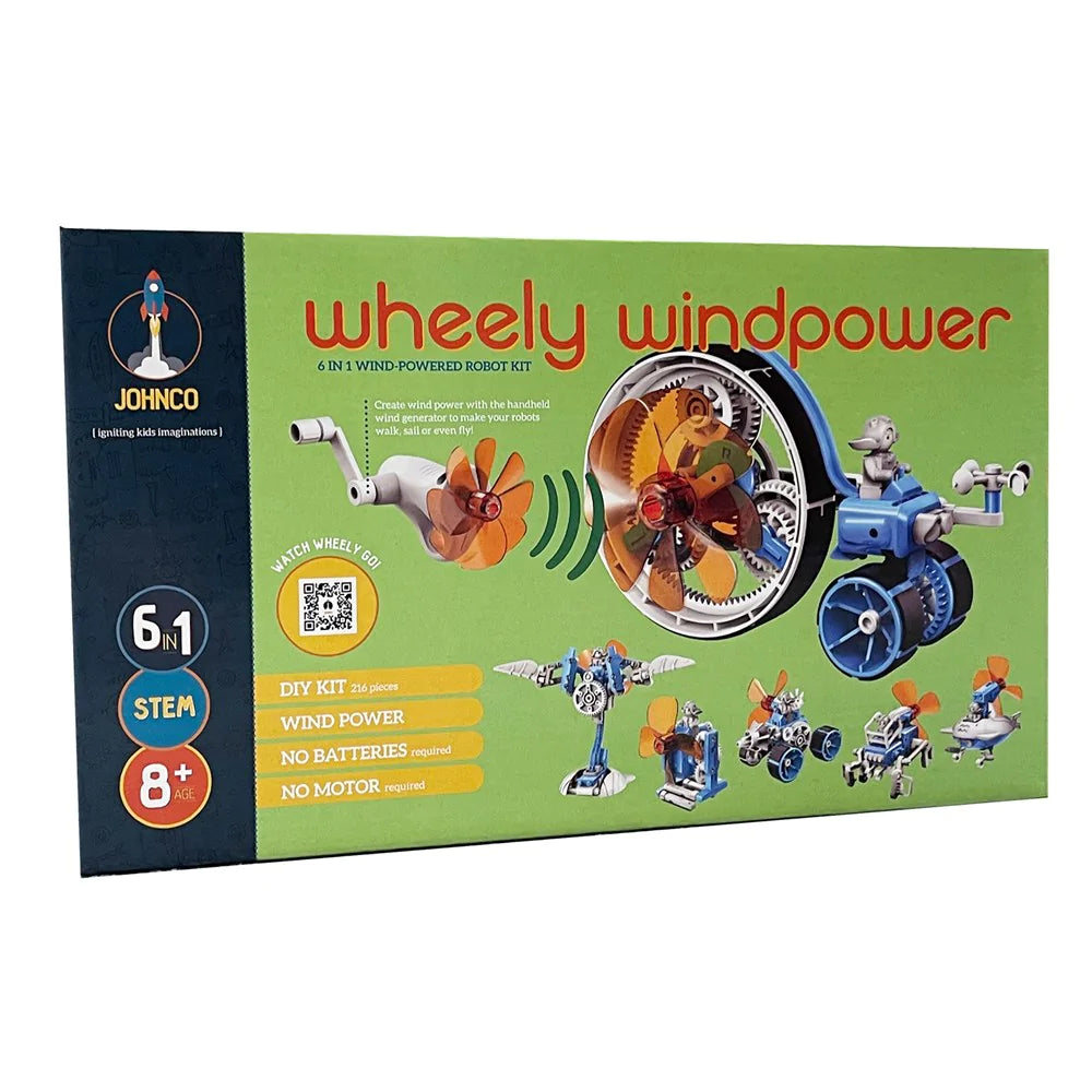 Wheely Windpower 6 in 1 Windpowered Robot